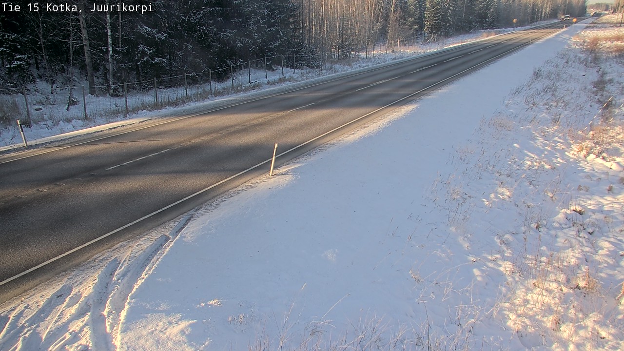 Weather Camera Image Väg 15 Kotka, Juurikorpi, Kotka, Kymenlaakso