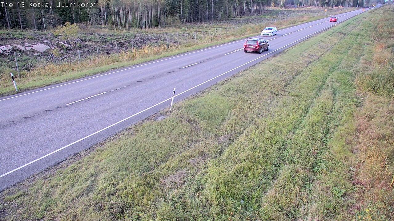 Weather Camera Image Road 15 Kotka, Juurikorpi, Kotka, Kymenlaakso