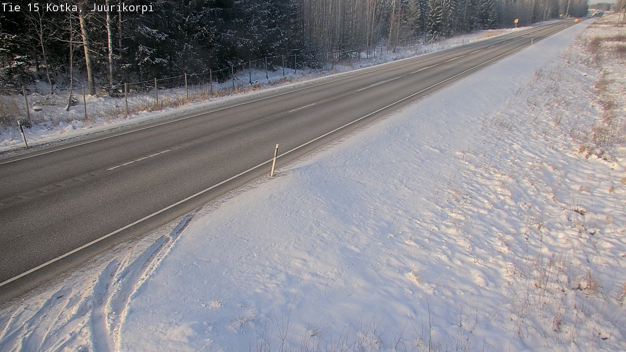 Weather Camera Image Väg 15 Kotka, Juurikorpi, Kotka, Kymenlaakso
