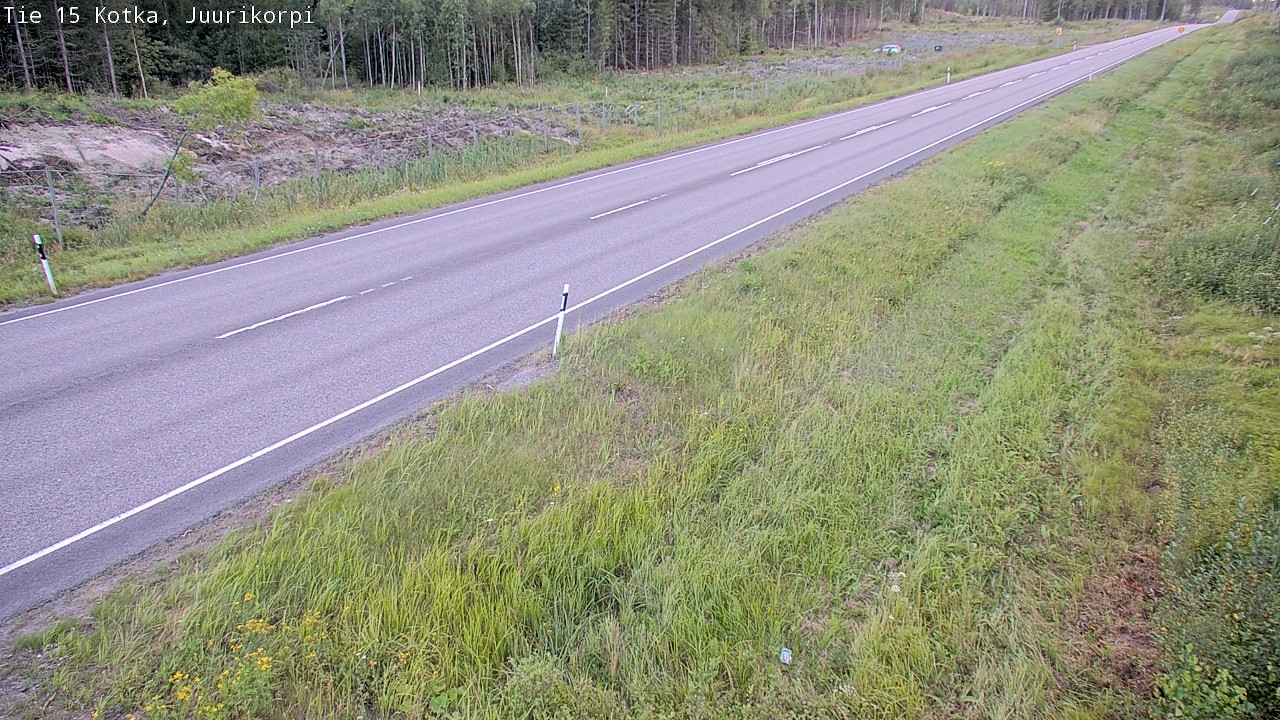 Weather Camera Image Väg 15 Kotka, Juurikorpi, Kotka, Kymenlaakso