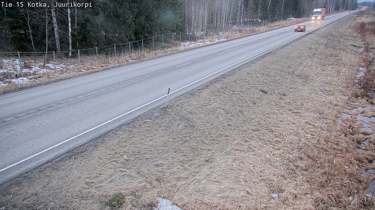 Weather Camera Image Road 15 Kotka, Juurikorpi, Kotka, Kymenlaakso