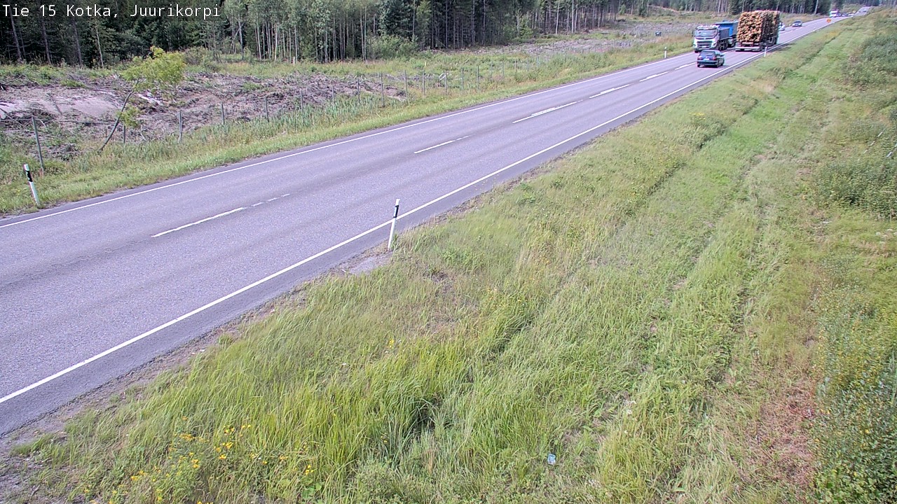 Weather Camera Image Väg 15 Kotka, Juurikorpi, Kotka, Kymenlaakso
