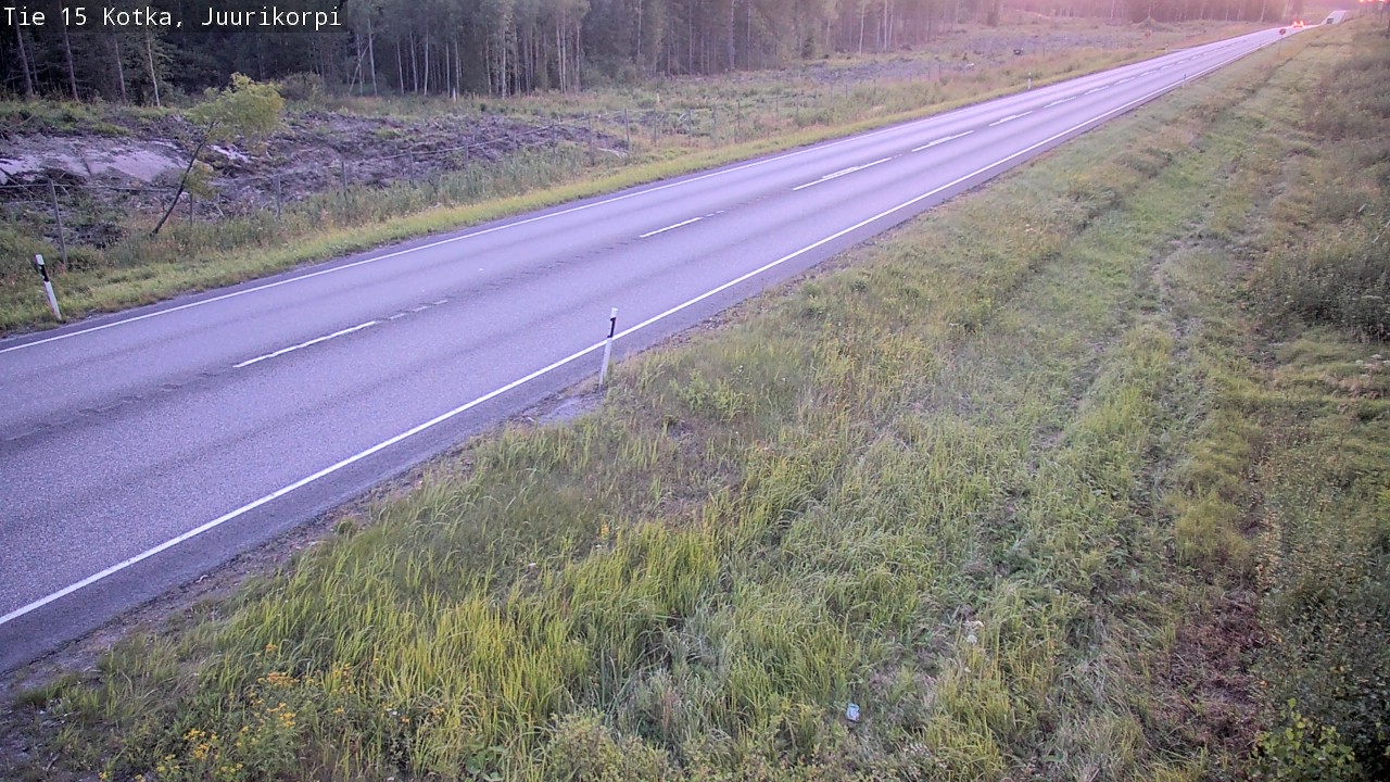Weather Camera Image Väg 15 Kotka, Juurikorpi, Kotka, Kymenlaakso