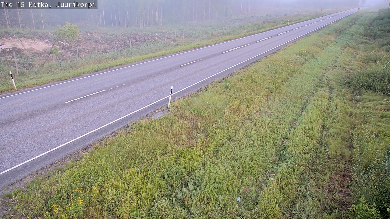 Weather Camera Image Väg 15 Kotka, Juurikorpi, Kotka, Kymenlaakso