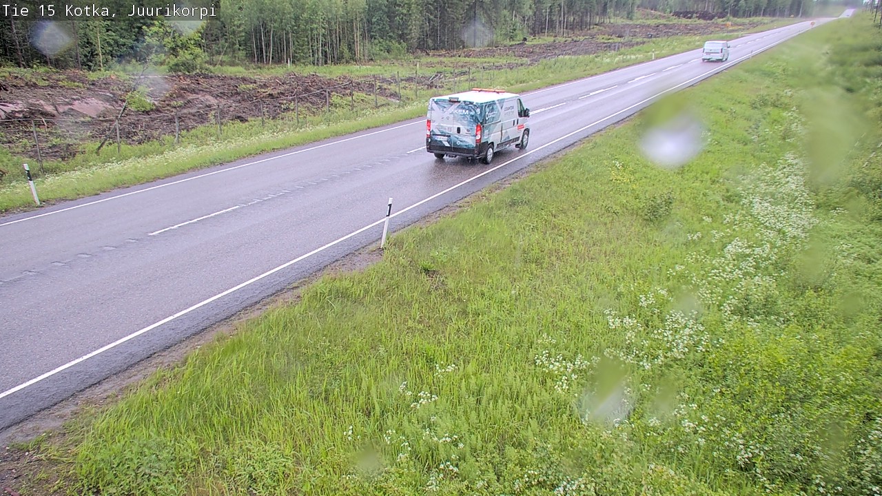 Weather Camera Image Väg 15 Kotka, Juurikorpi, Kotka, Kymenlaakso