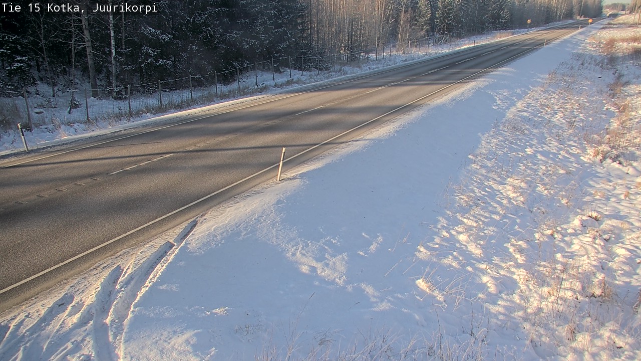 Weather Camera Image Väg 15 Kotka, Juurikorpi, Kotka, Kymenlaakso