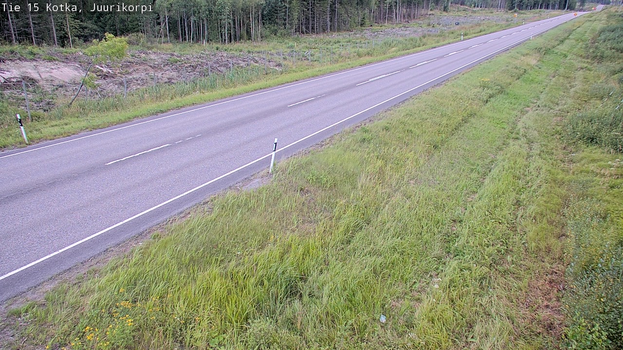 Weather Camera Image Väg 15 Kotka, Juurikorpi, Kotka, Kymenlaakso
