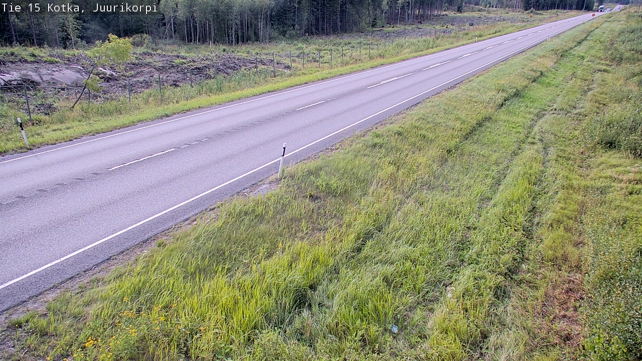 Weather Camera Image Väg 15 Kotka, Juurikorpi, Kotka, Kymenlaakso