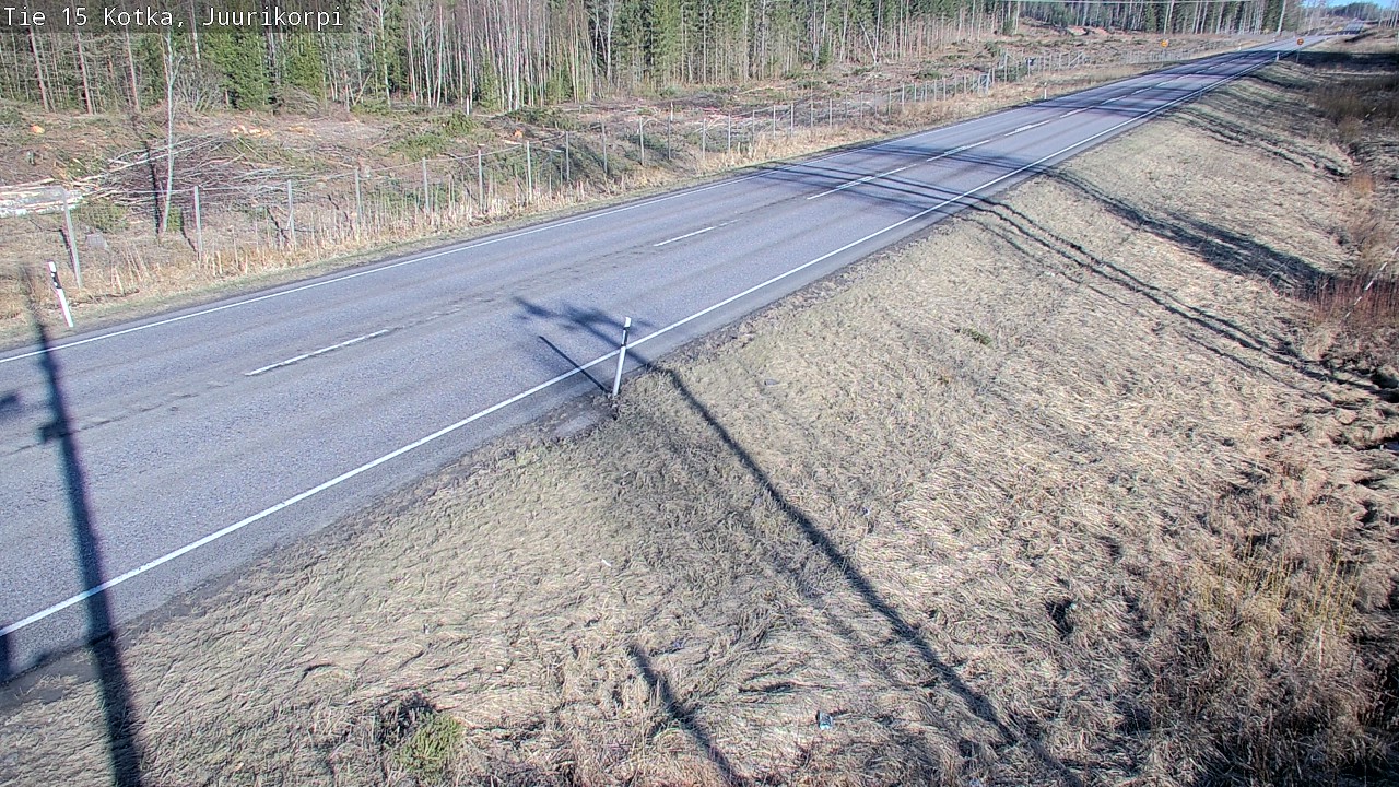 Weather Camera Image Väg 15 Kotka, Juurikorpi, Kotka, Kymenlaakso