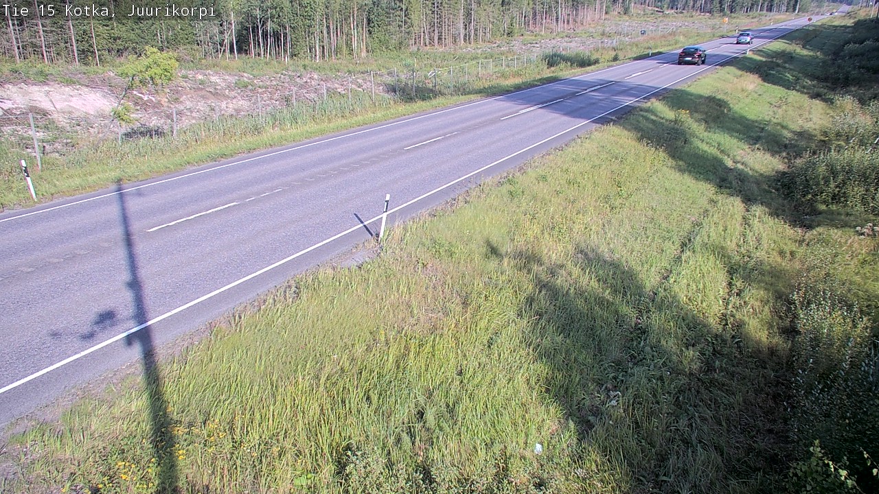 Weather Camera Image Road 15 Kotka, Juurikorpi, Kotka, Kymenlaakso