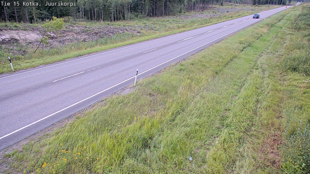 Weather Camera Image Väg 15 Kotka, Juurikorpi, Kotka, Kymenlaakso