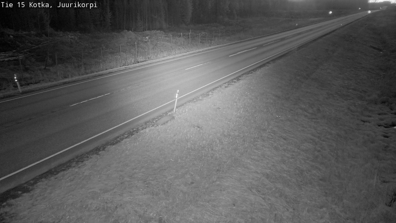 Weather Camera Image Väg 15 Kotka, Juurikorpi, Kotka, Kymenlaakso