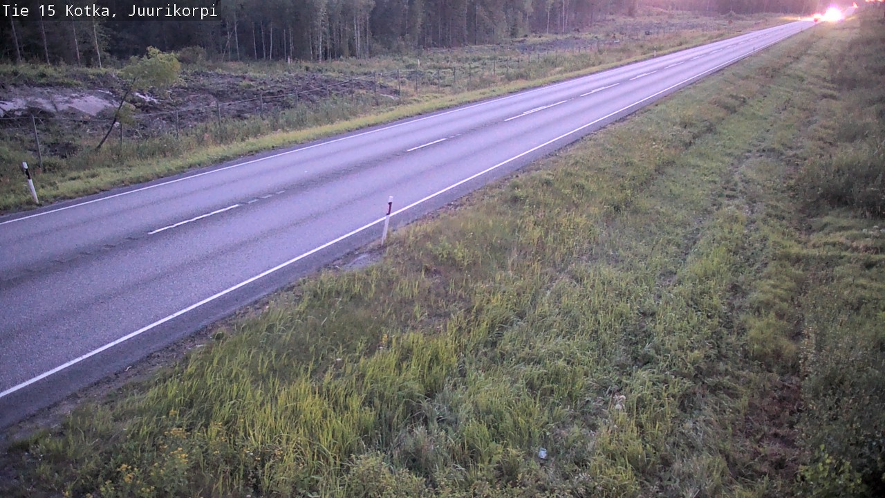 Weather Camera Image Väg 15 Kotka, Juurikorpi, Kotka, Kymenlaakso