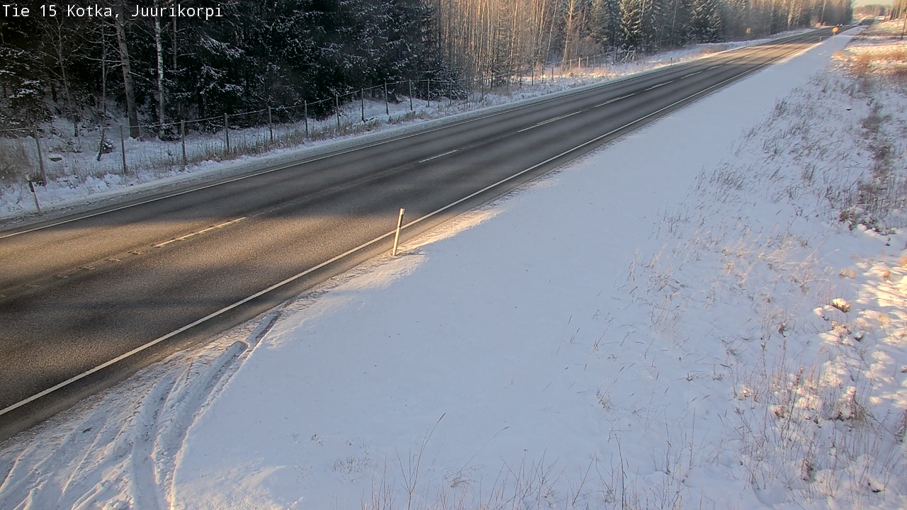 Weather Camera Image Väg 15 Kotka, Juurikorpi, Kotka, Kymenlaakso