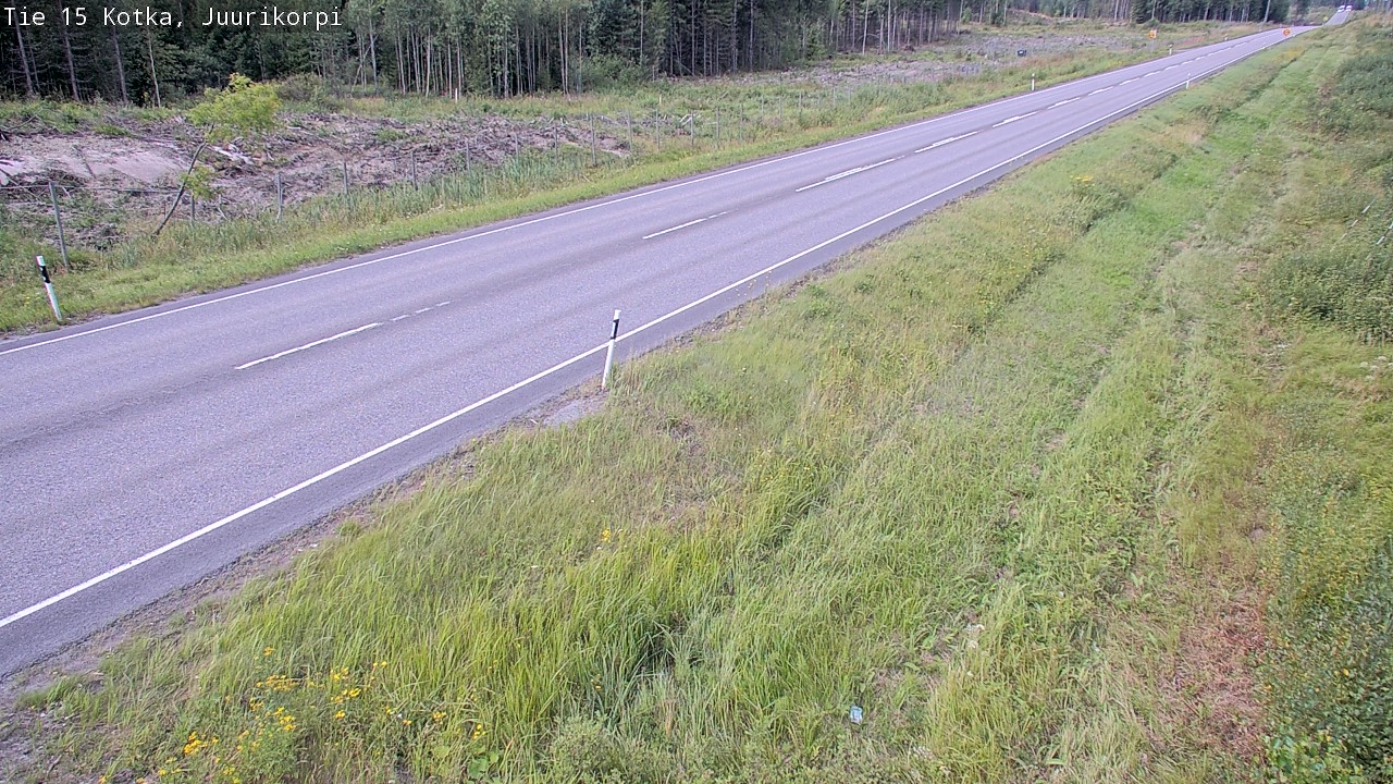 Weather Camera Image Väg 15 Kotka, Juurikorpi, Kotka, Kymenlaakso