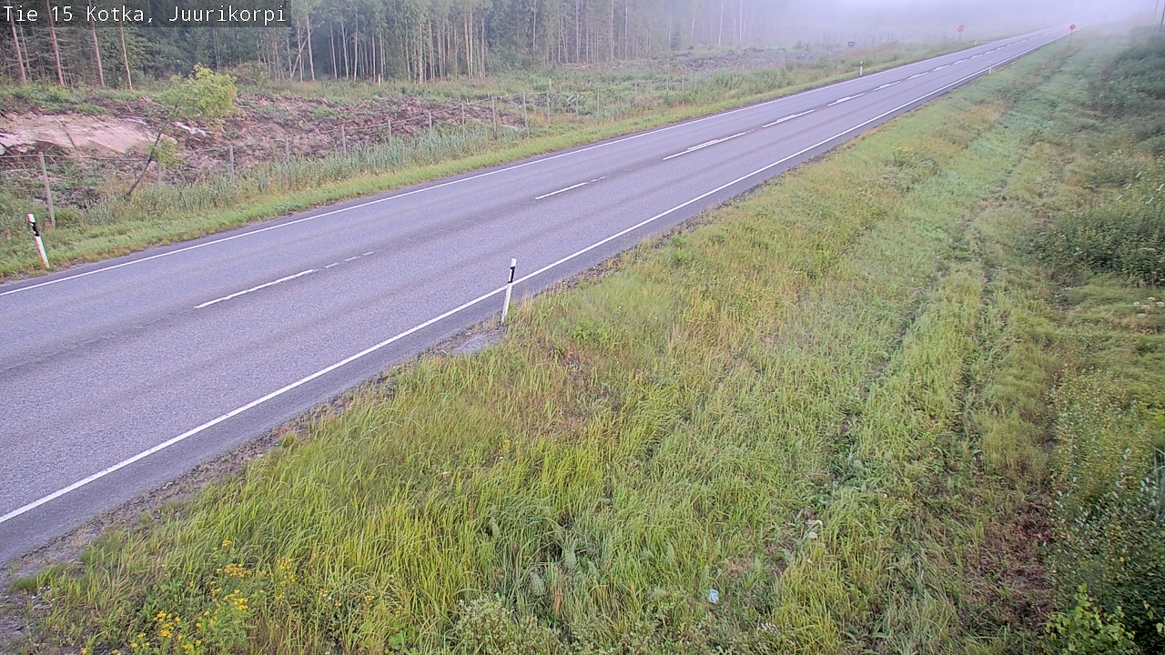 Weather Camera Image Väg 15 Kotka, Juurikorpi, Kotka, Kymenlaakso
