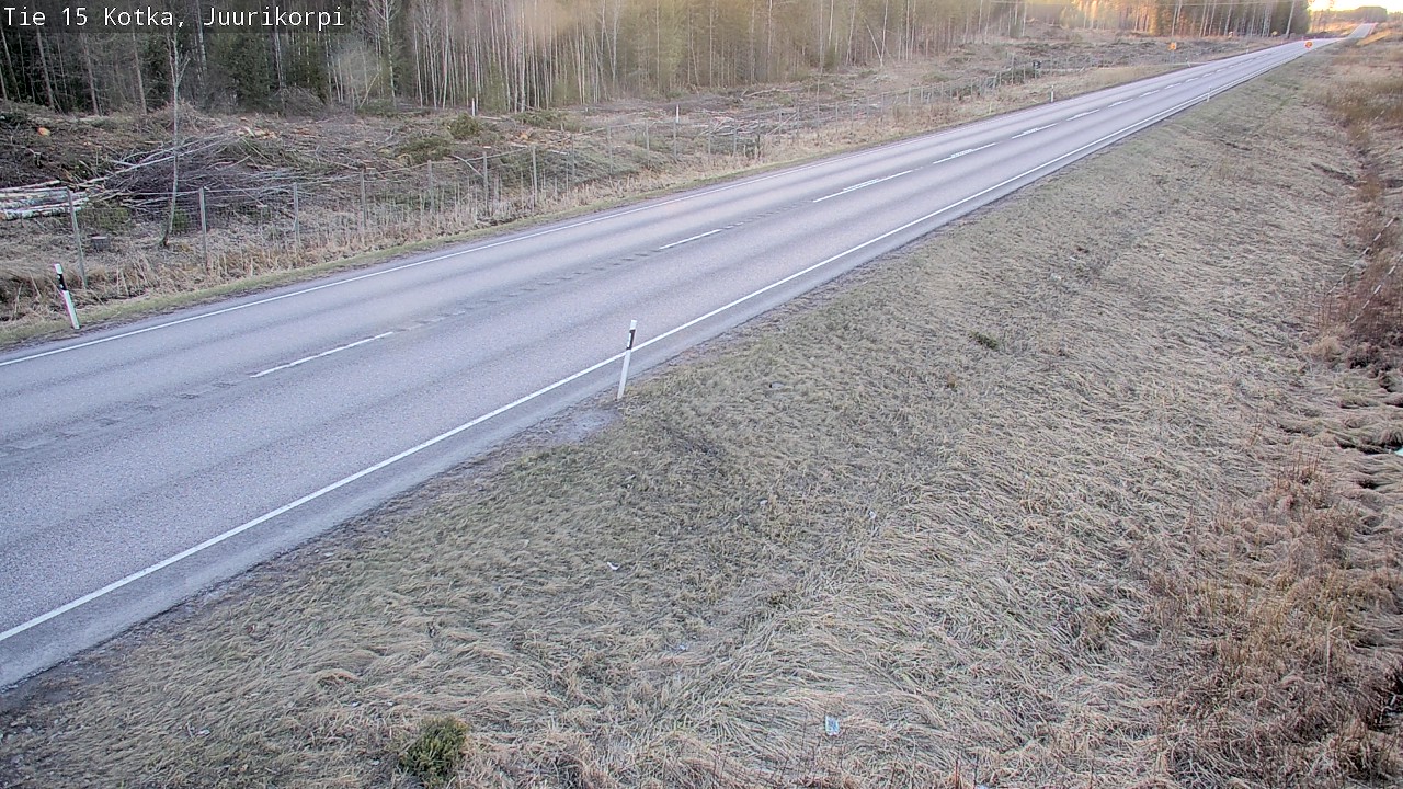 Weather Camera Image Väg 15 Kotka, Juurikorpi, Kotka, Kymenlaakso