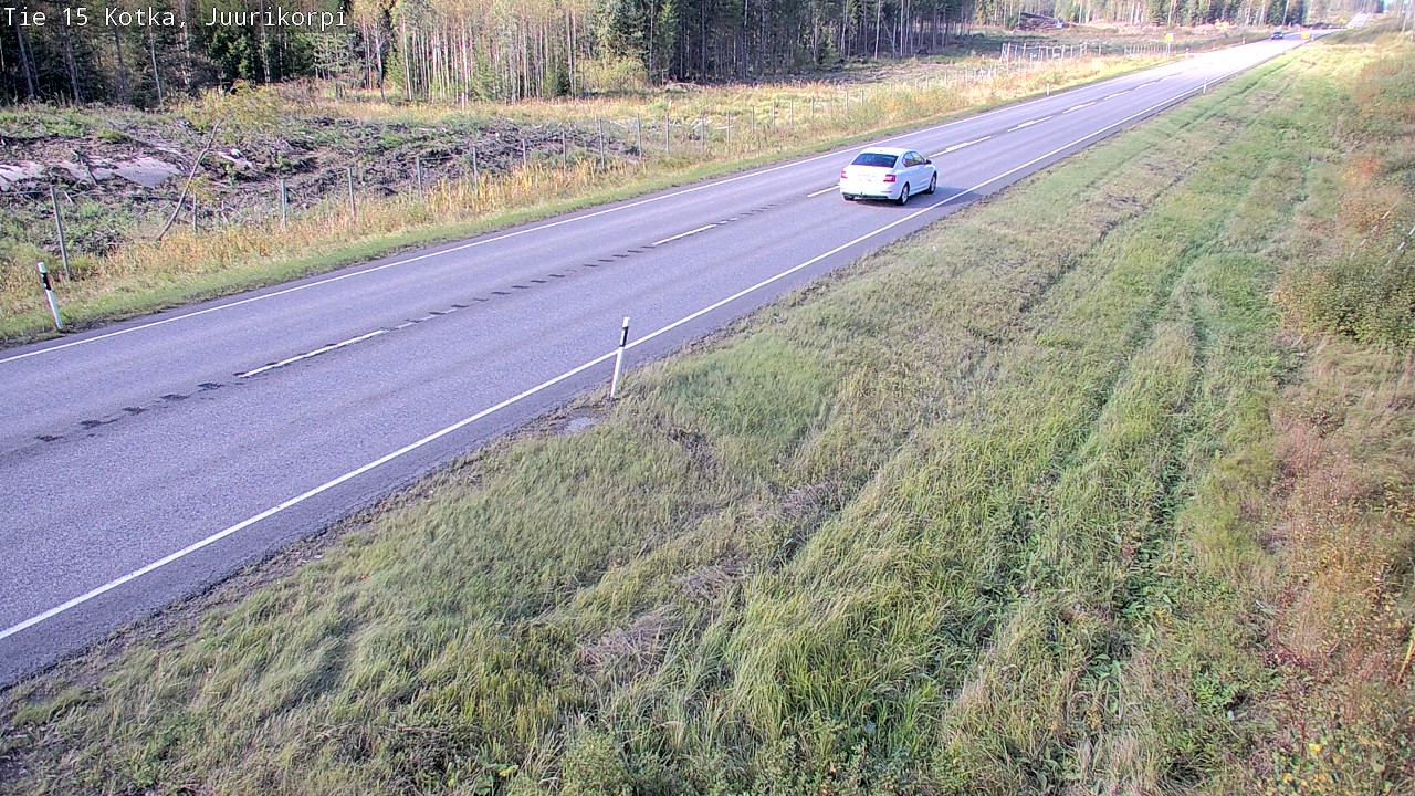 Weather Camera Image Road 15 Kotka, Juurikorpi, Kotka, Kymenlaakso
