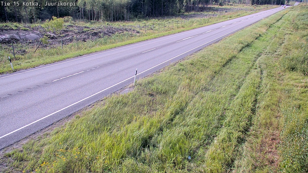 Weather Camera Image Väg 15 Kotka, Juurikorpi, Kotka, Kymenlaakso