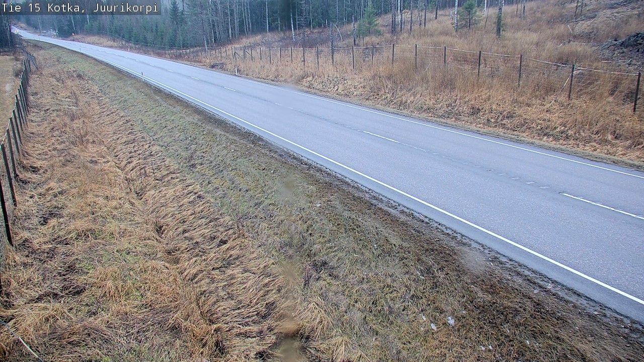 Weather Camera Image Väg 15 Kotka, Juurikorpi, Kotka, Kymenlaakso