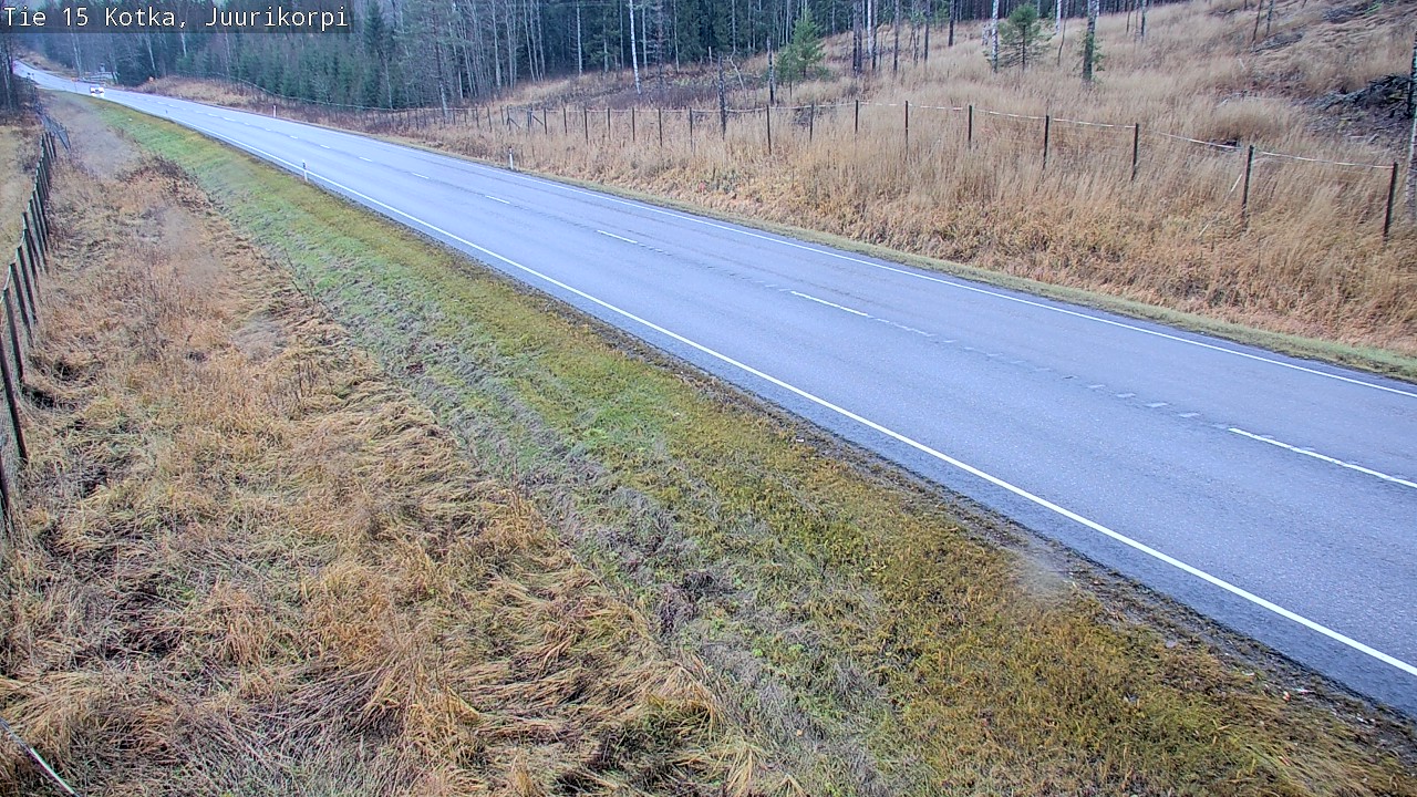 Weather Camera Image Väg 15 Kotka, Juurikorpi, Kotka, Kymenlaakso