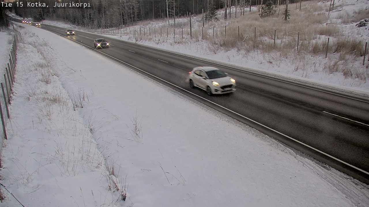 Weather Camera Image Väg 15 Kotka, Juurikorpi, Kotka, Kymenlaakso
