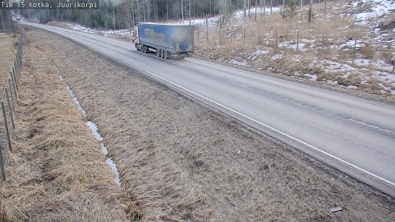 Weather Camera Image Väg 15 Kotka, Juurikorpi, Kotka, Kymenlaakso