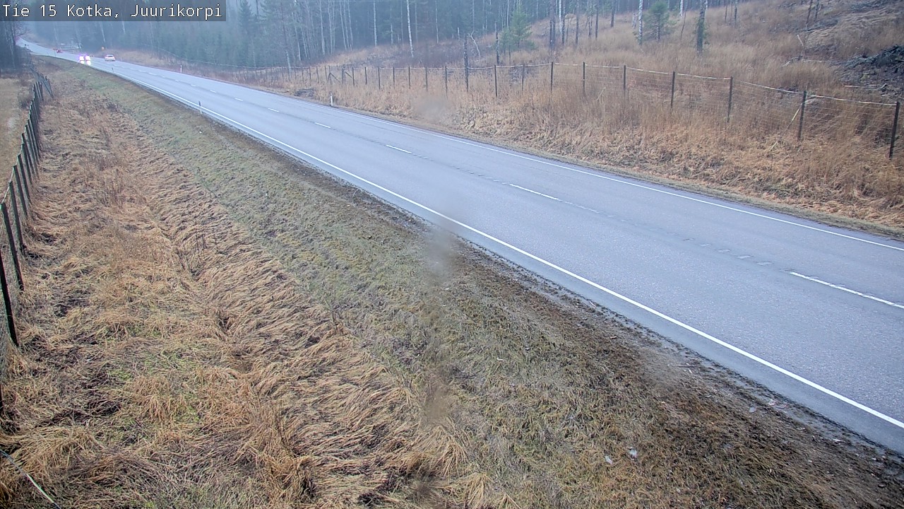 Weather Camera Image Väg 15 Kotka, Juurikorpi, Kotka, Kymenlaakso