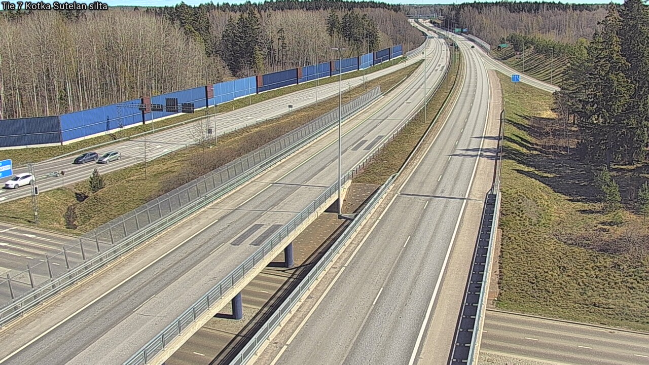 Weather Camera Image Väg 7 Kotka Sutelan silta, Kotka, Kymenlaakso