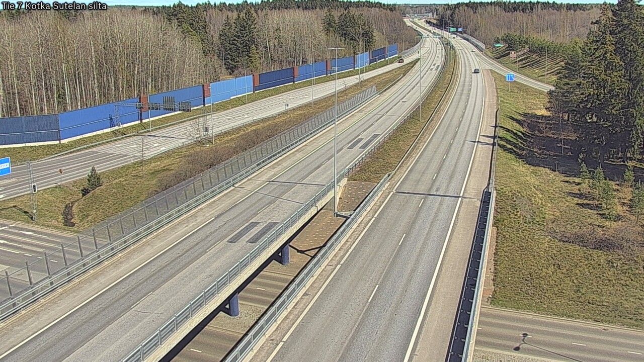 Weather Camera Image Väg 7 Kotka Sutelan silta, Kotka, Kymenlaakso