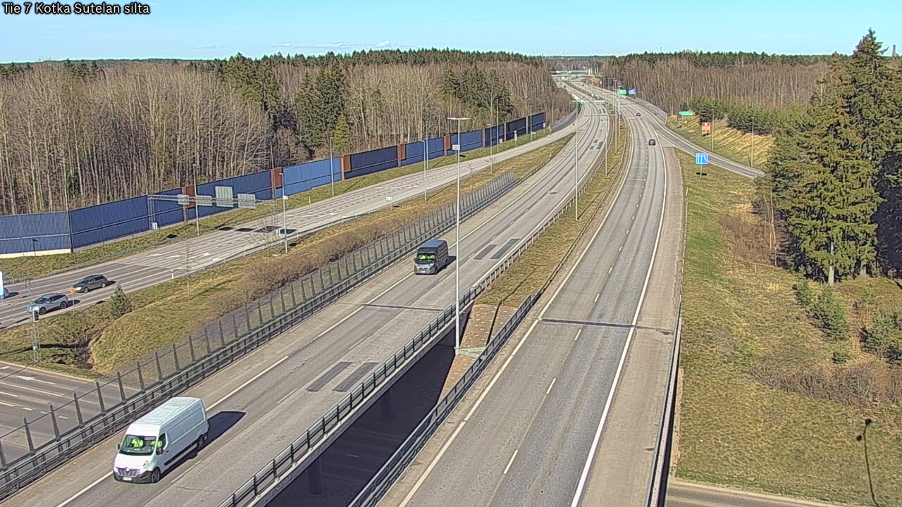 Weather Camera Image Väg 7 Kotka Sutelan silta, Kotka, Kymenlaakso