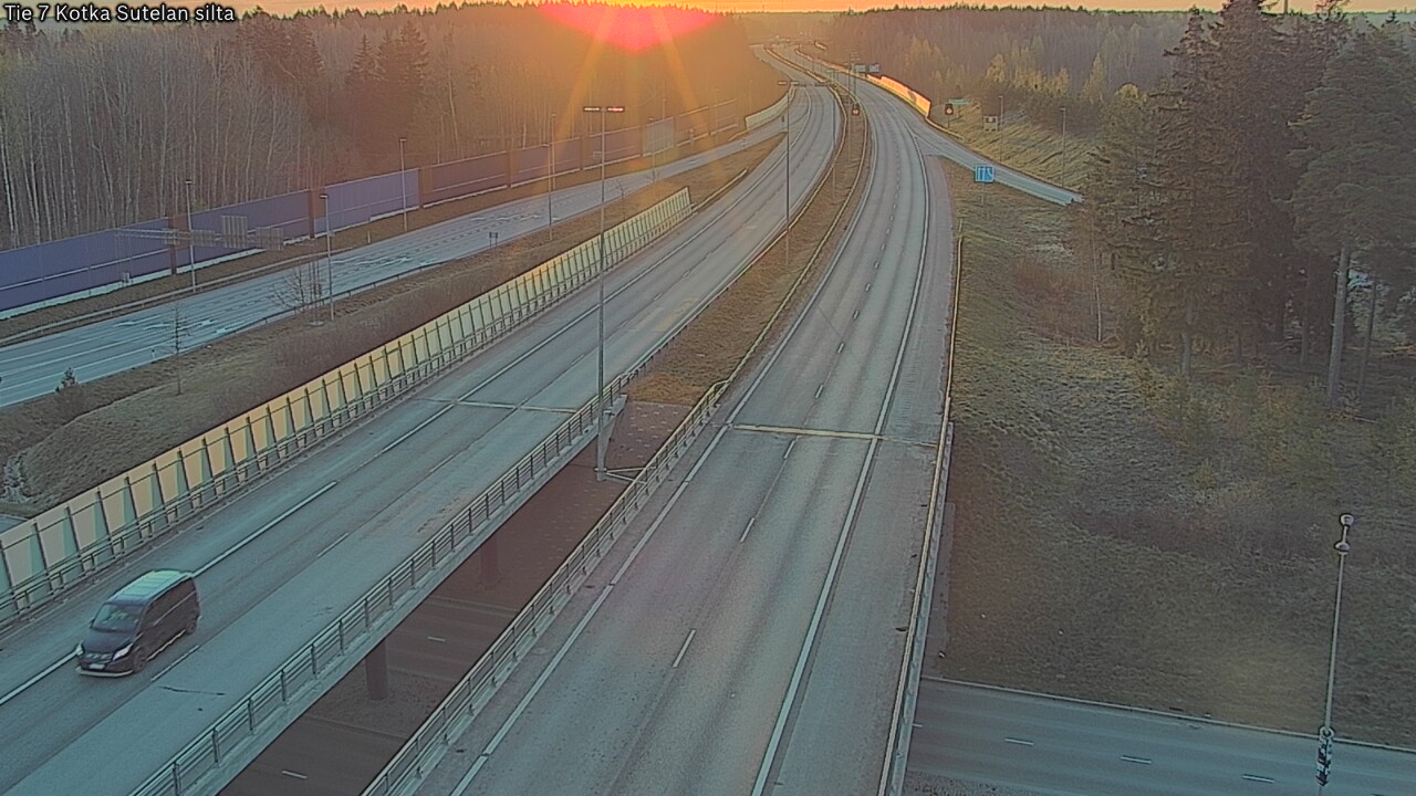Weather Camera Image Väg 7 Kotka Sutelan silta, Kotka, Kymenlaakso