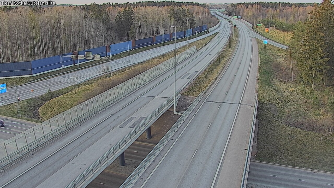 Weather Camera Image Väg 7 Kotka Sutelan silta, Kotka, Kymenlaakso