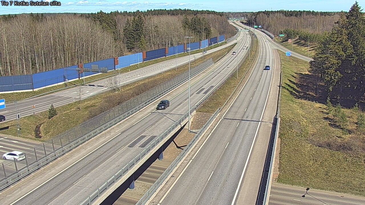 Weather Camera Image Väg 7 Kotka Sutelan silta, Kotka, Kymenlaakso
