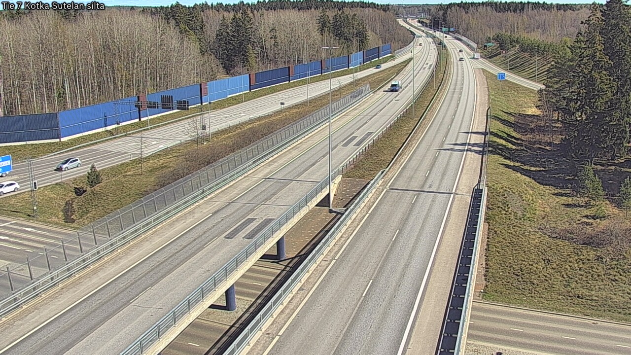 Weather Camera Image Väg 7 Kotka Sutelan silta, Kotka, Kymenlaakso