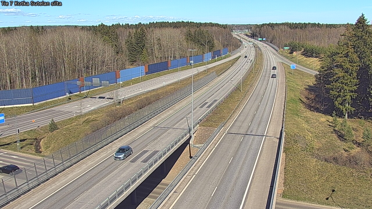 Weather Camera Image Väg 7 Kotka Sutelan silta, Kotka, Kymenlaakso