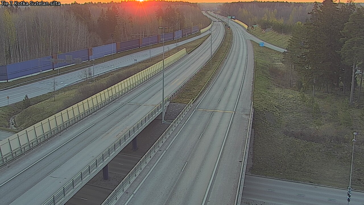Weather Camera Image Väg 7 Kotka Sutelan silta, Kotka, Kymenlaakso