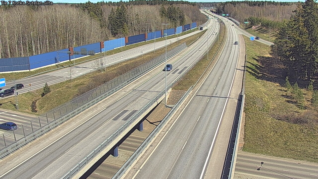Weather Camera Image Väg 7 Kotka Sutelan silta, Kotka, Kymenlaakso