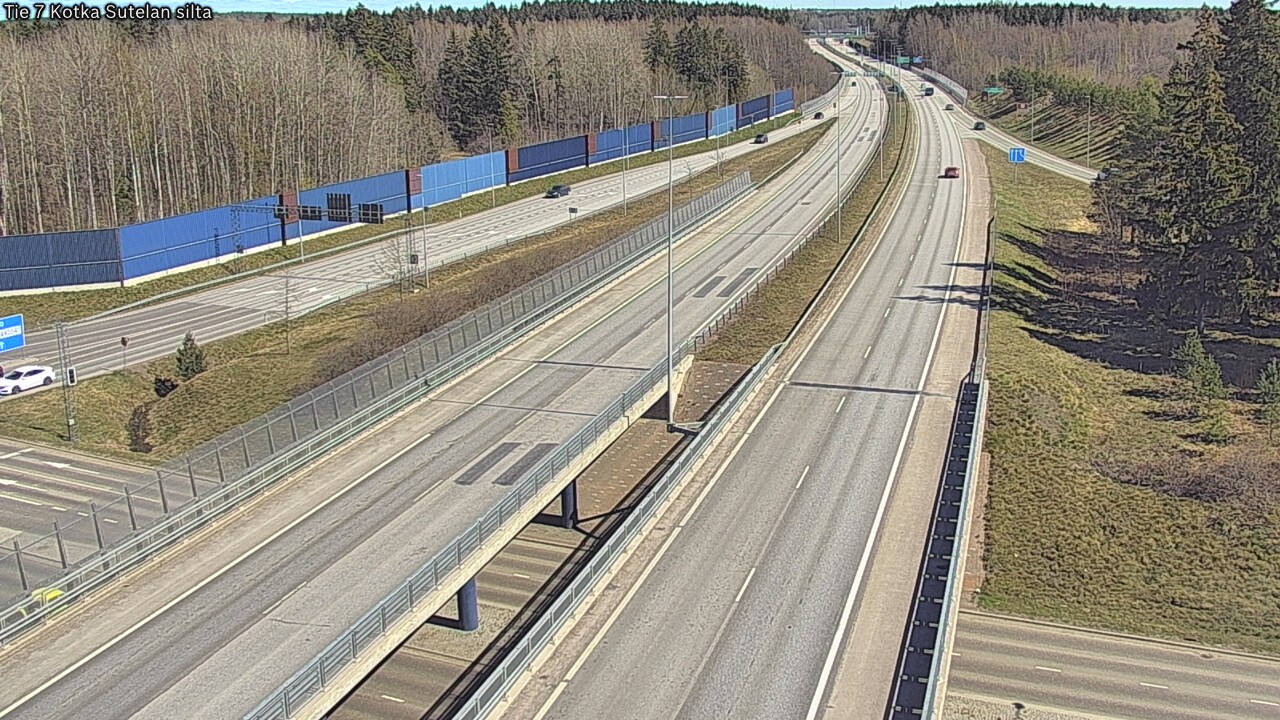 Weather Camera Image Väg 7 Kotka Sutelan silta, Kotka, Kymenlaakso