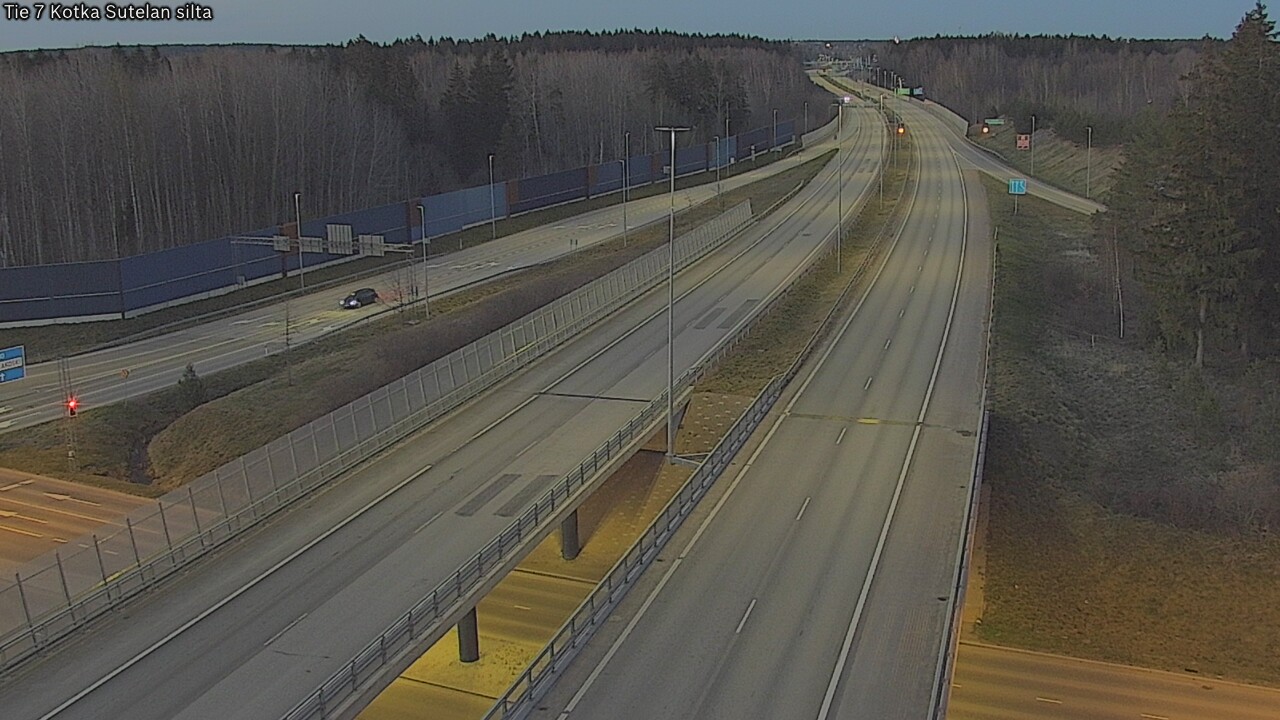 Weather Camera Image Väg 7 Kotka Sutelan silta, Kotka, Kymenlaakso