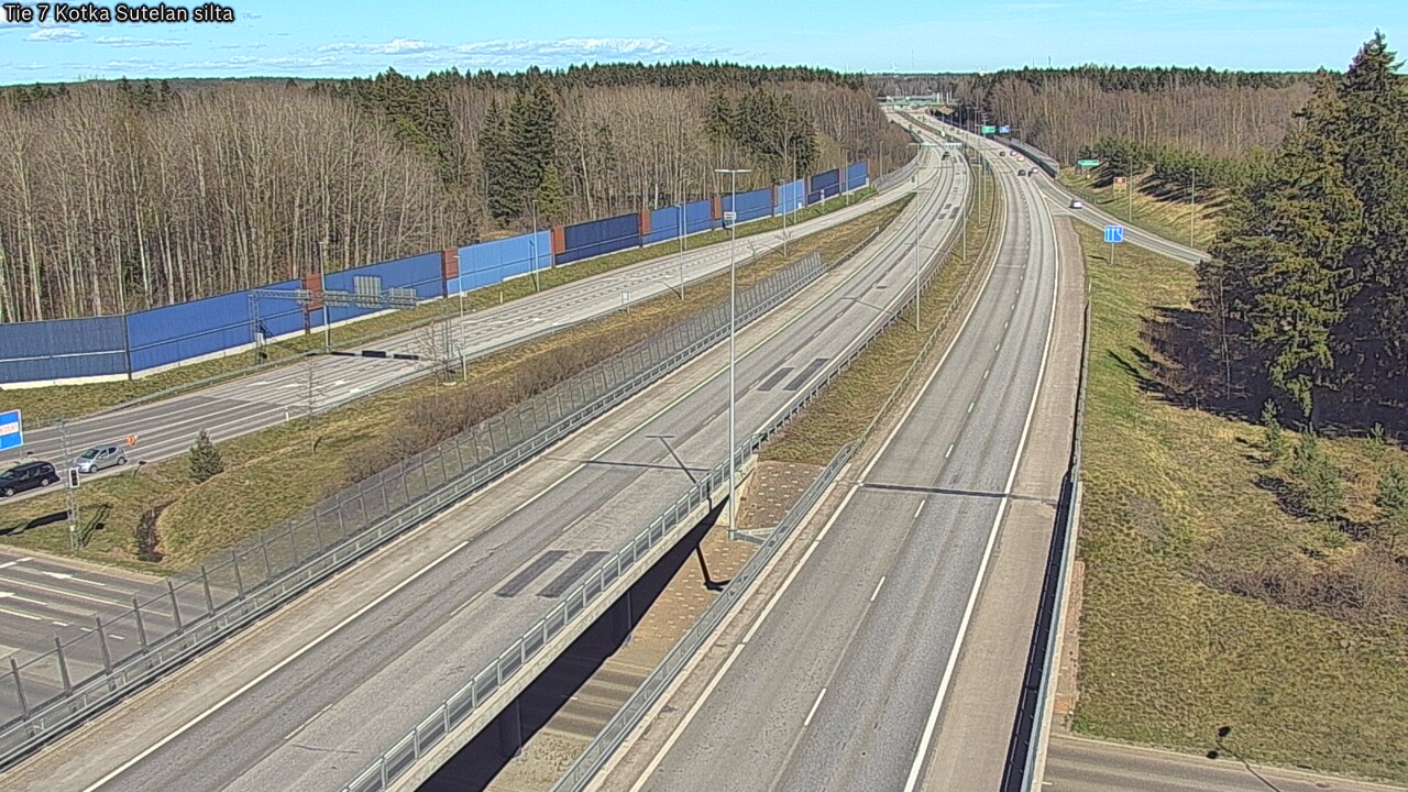 Weather Camera Image Väg 7 Kotka Sutelan silta, Kotka, Kymenlaakso