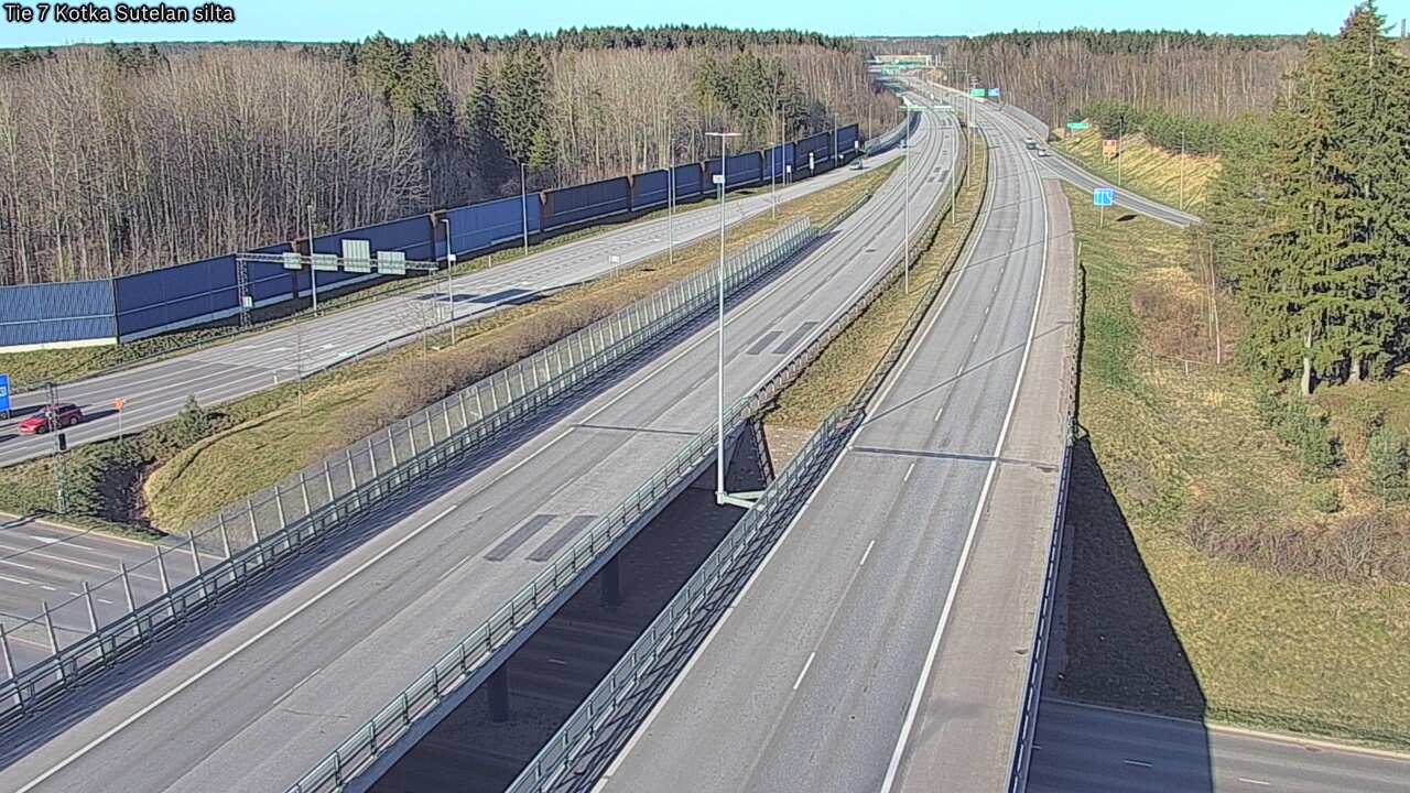 Weather Camera Image Väg 7 Kotka Sutelan silta, Kotka, Kymenlaakso