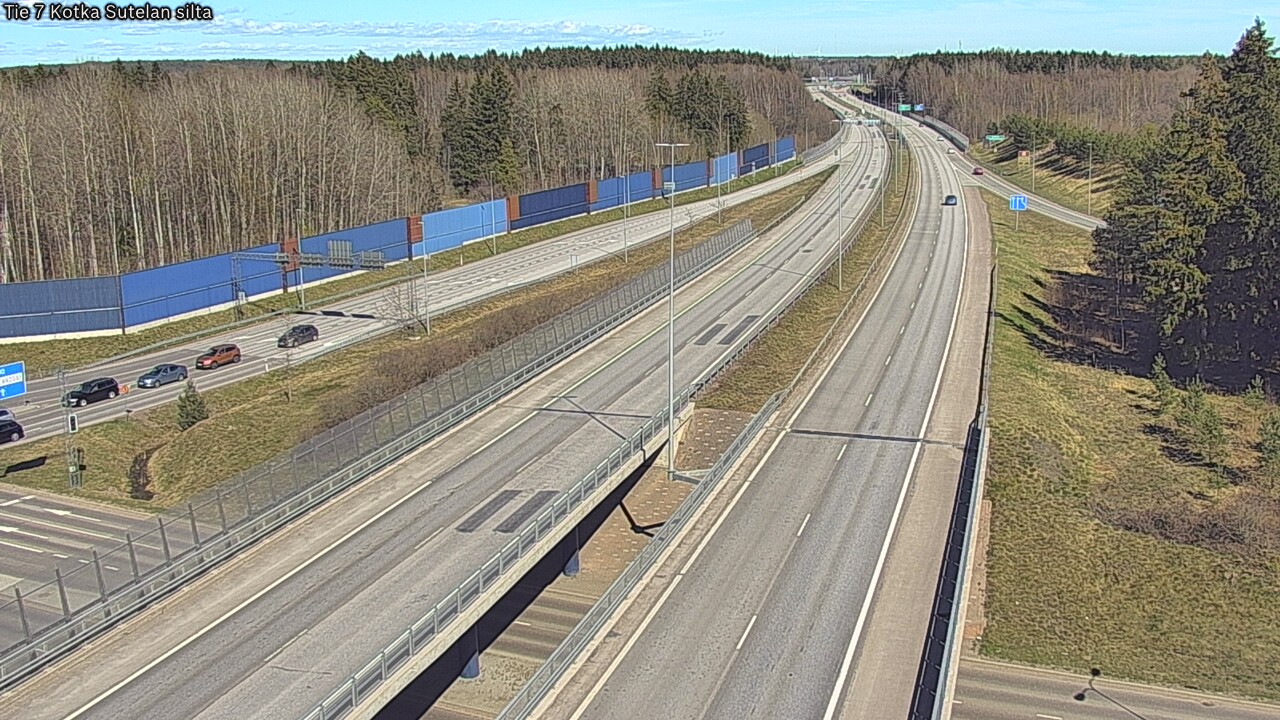 Weather Camera Image Väg 7 Kotka Sutelan silta, Kotka, Kymenlaakso