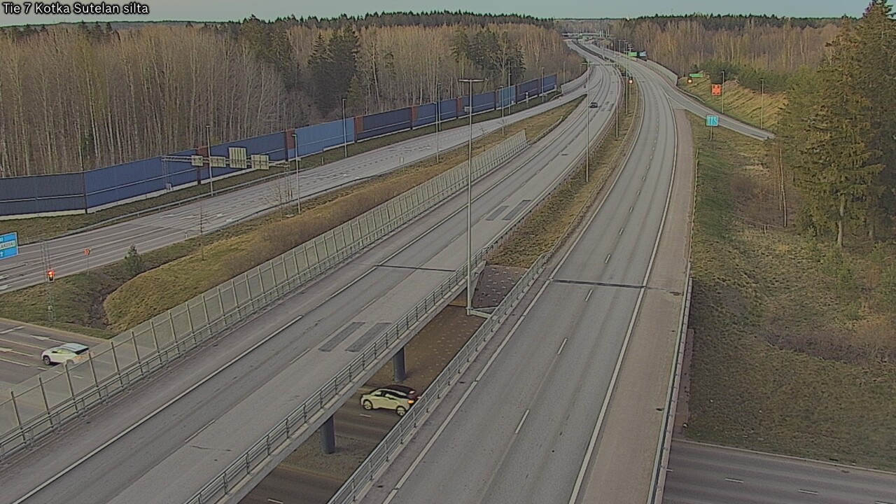 Weather Camera Image Väg 7 Kotka Sutelan silta, Kotka, Kymenlaakso