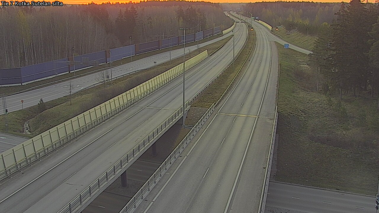 Weather Camera Image Väg 7 Kotka Sutelan silta, Kotka, Kymenlaakso