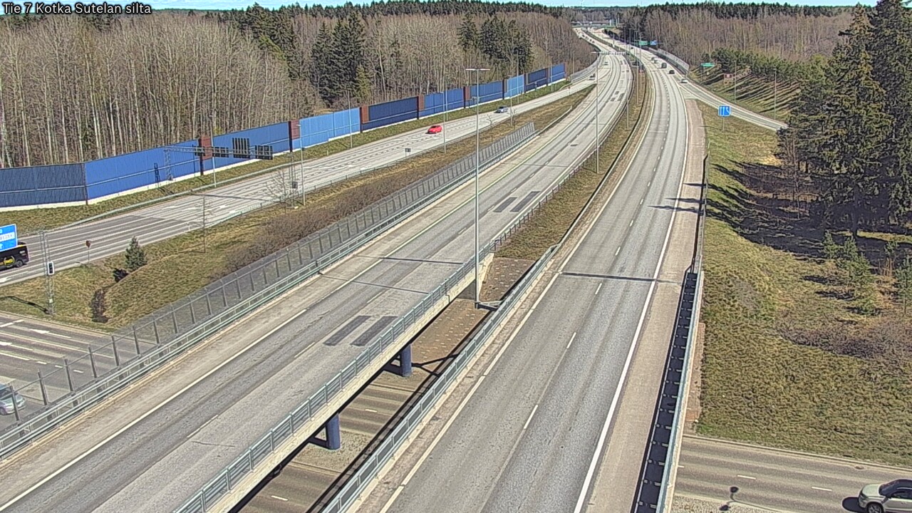 Weather Camera Image Väg 7 Kotka Sutelan silta, Kotka, Kymenlaakso