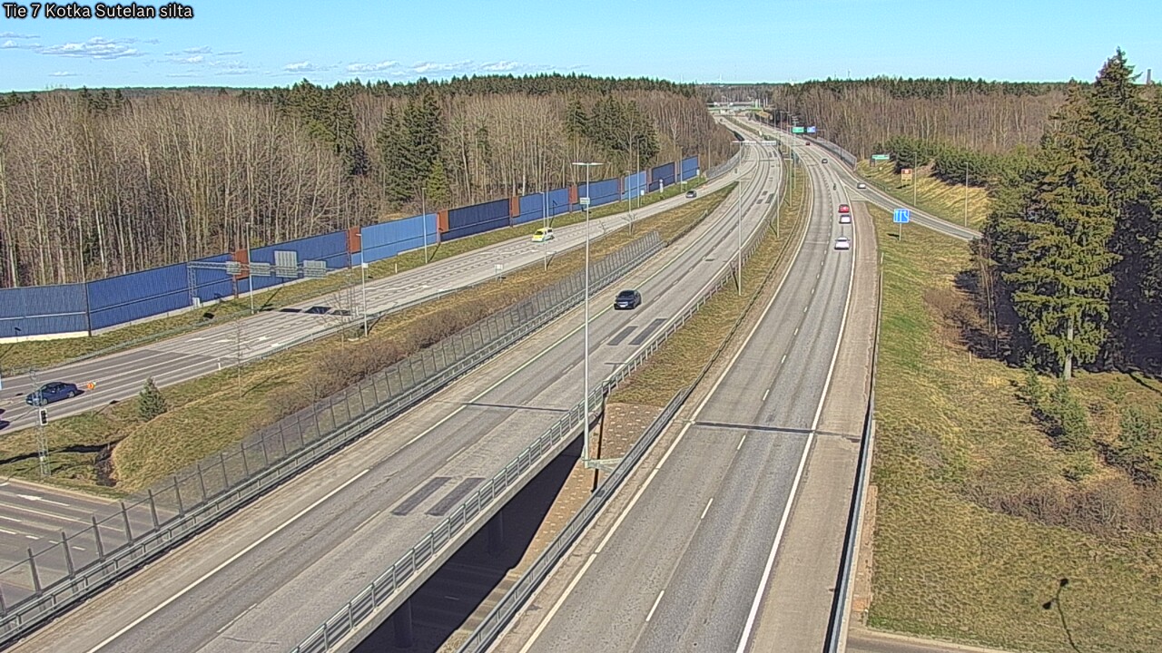 Weather Camera Image Väg 7 Kotka Sutelan silta, Kotka, Kymenlaakso