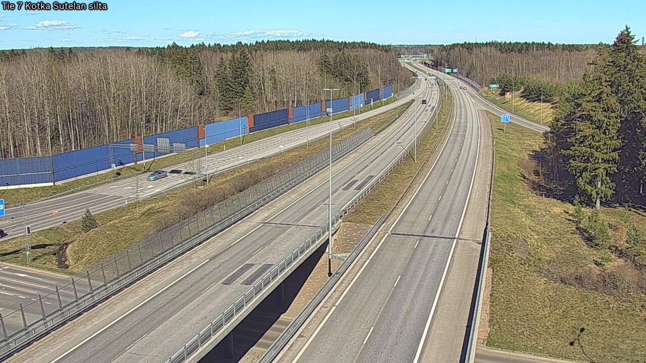 Weather Camera Image Väg 7 Kotka Sutelan silta, Kotka, Kymenlaakso