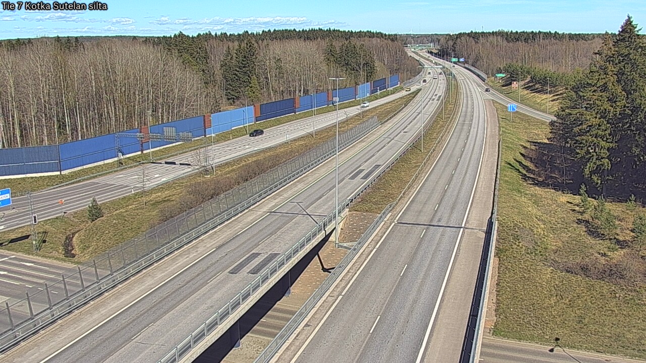 Weather Camera Image Väg 7 Kotka Sutelan silta, Kotka, Kymenlaakso