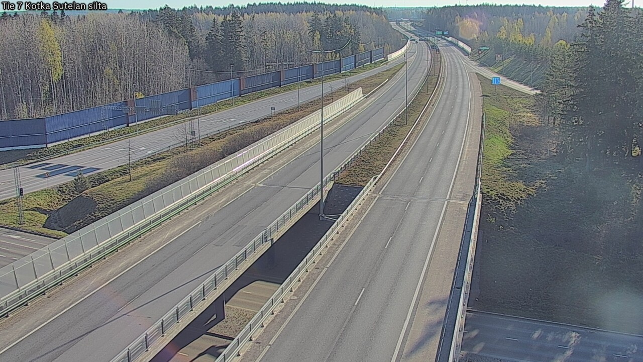 Weather Camera Image Väg 7 Kotka Sutelan silta, Kotka, Kymenlaakso